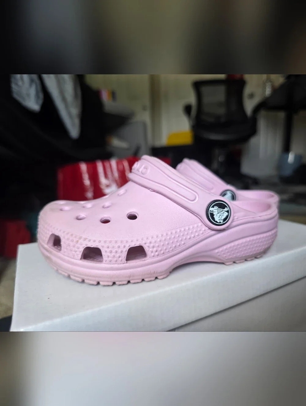 Kids Pink Crocs - 9K